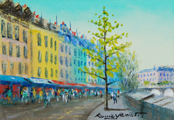 桑山茂「パリの街並」