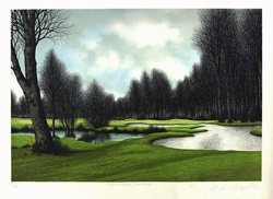 26cm×20cm作品サイズジャック・デペルト『緑の小道』リトグラフ 絵画
